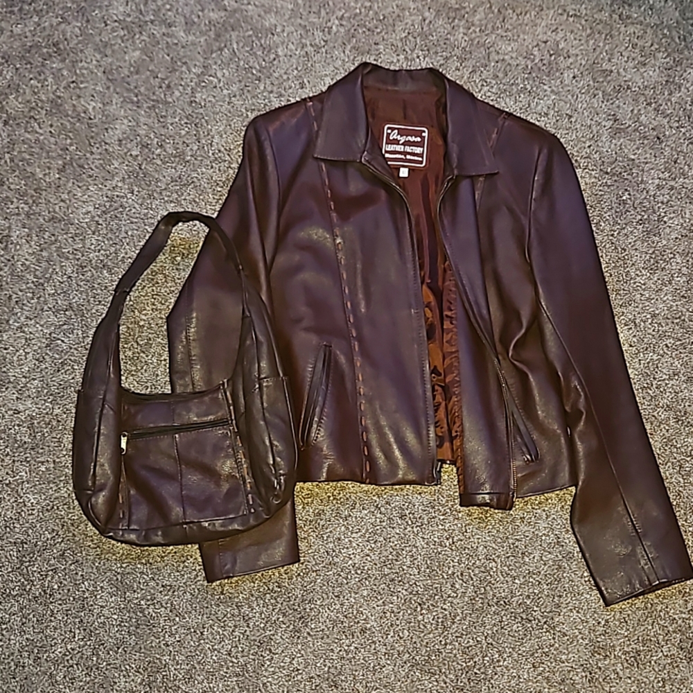 Women's Brown Leather Jacket